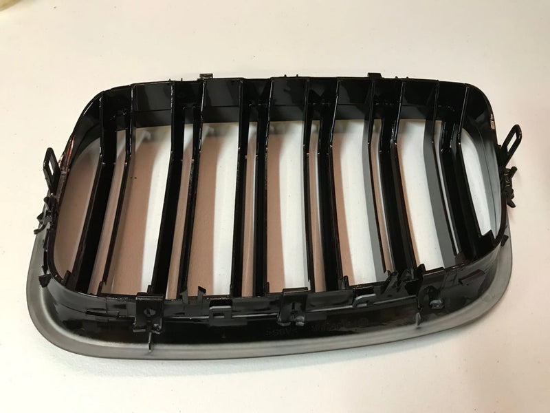 2008-2014 BMW E70/E71 X5/X6 M Style Gloss Black Kidney Grilles