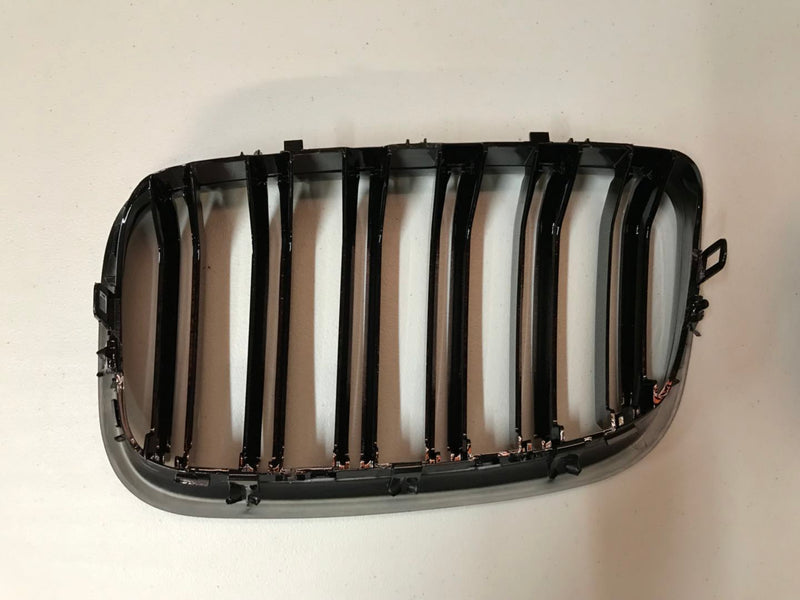2008-2014 BMW E70/E71 X5/X6 M Style Gloss Black Kidney Grilles