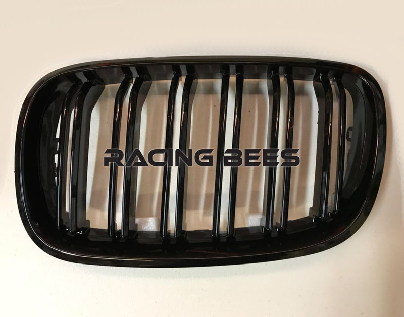 2008-2014 BMW E70/E71 X5/X6 M Style Gloss Black Kidney Grilles