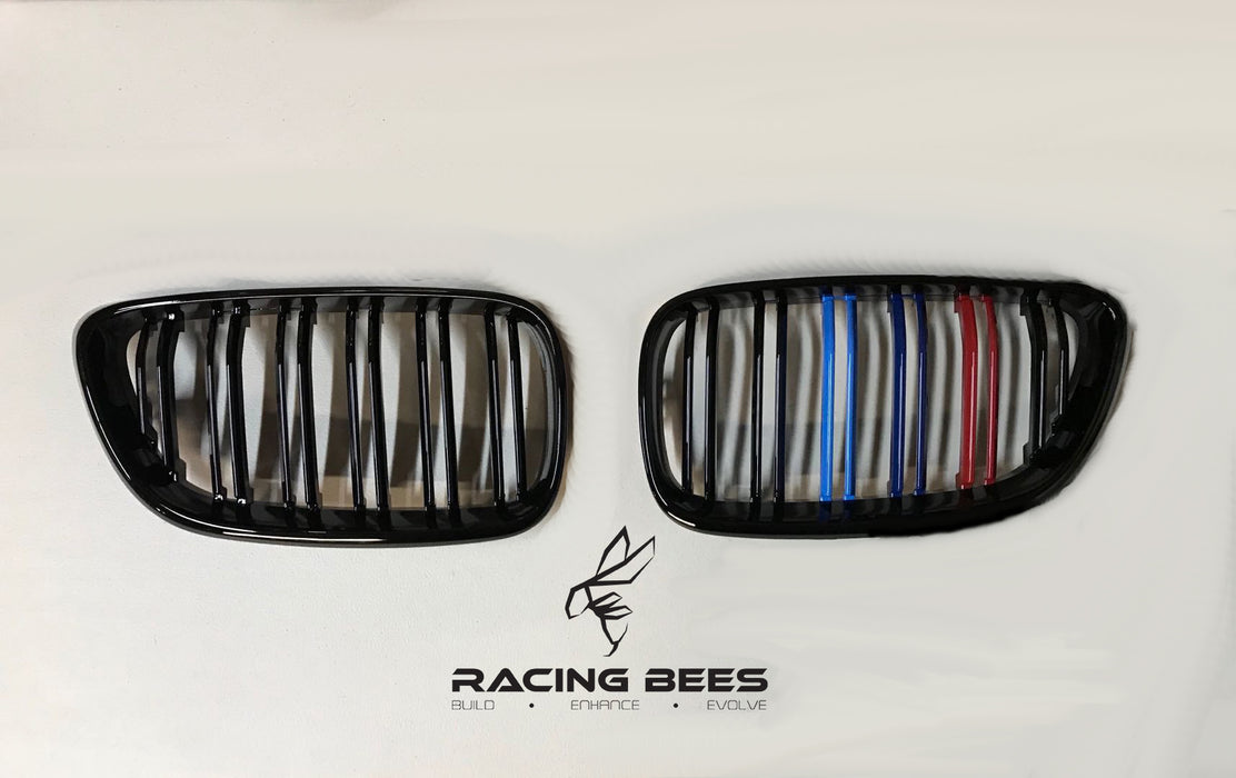 2014-2018 BMW F22/F23 2 Series M Style Tri-Colour Kidney Grilles