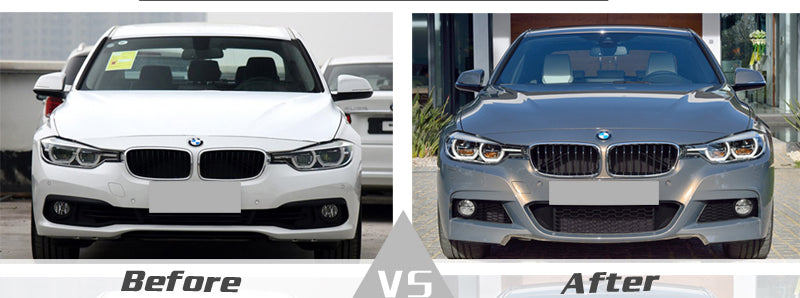 2012-2018 BMW F30 3 Series M-Tech/M-Sport Style Front Bumper Conversion