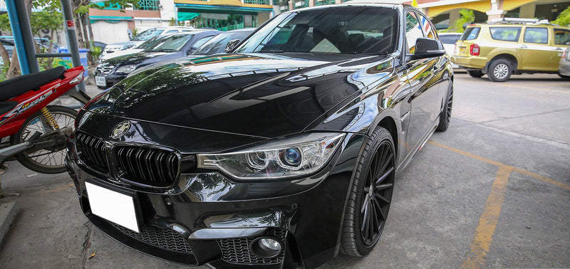 2012-2018 BMW F30 3 Series M Style Gloss Black Kidney Grilles