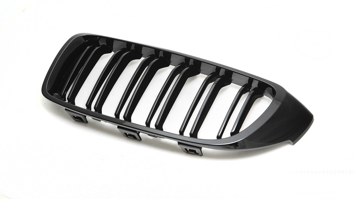 Gloss Black Front Kidney Grilles BMW Series F32 F33 F36 14-20