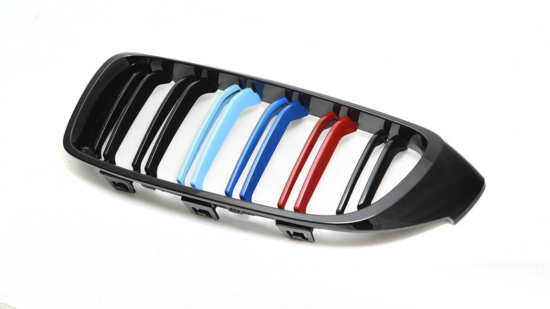 2014-2018 BMW F32/F33/F36/F80/F82 4 Series M Style Tri-Colour Kidney Grilles