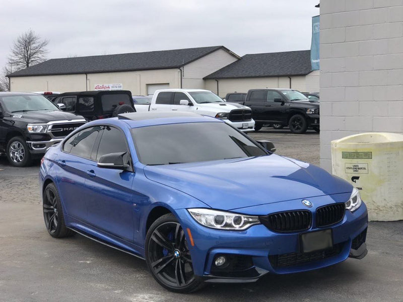 2014-2018 BMW F32/F33/F36 4 Series M-Performance Style Side Skirt Extension (Black)