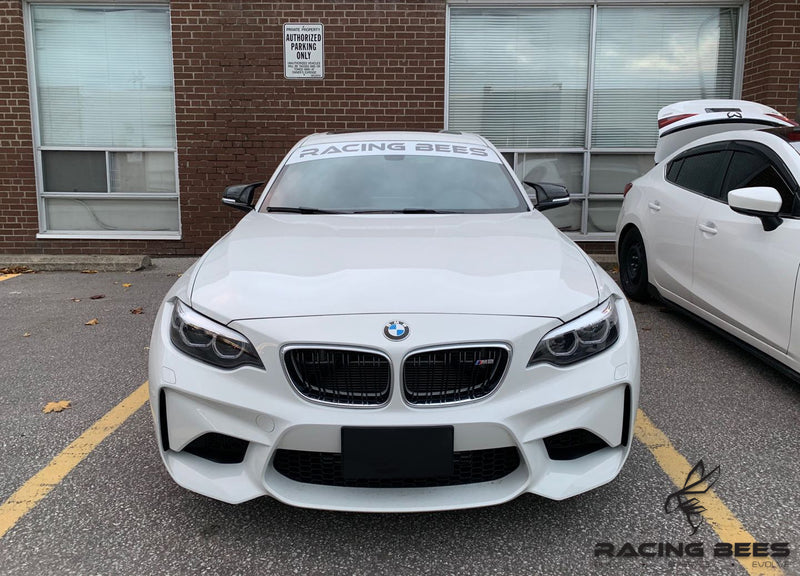2012-2018 BMW F22/F23/F30/F32/F33/F87 2,3,4 Series M Inspired Style Mirror Caps (Carbon Fiber)