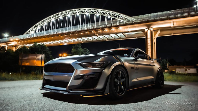 2015-2017 Ford Mustang GT500 Style Front Bumper Conversion