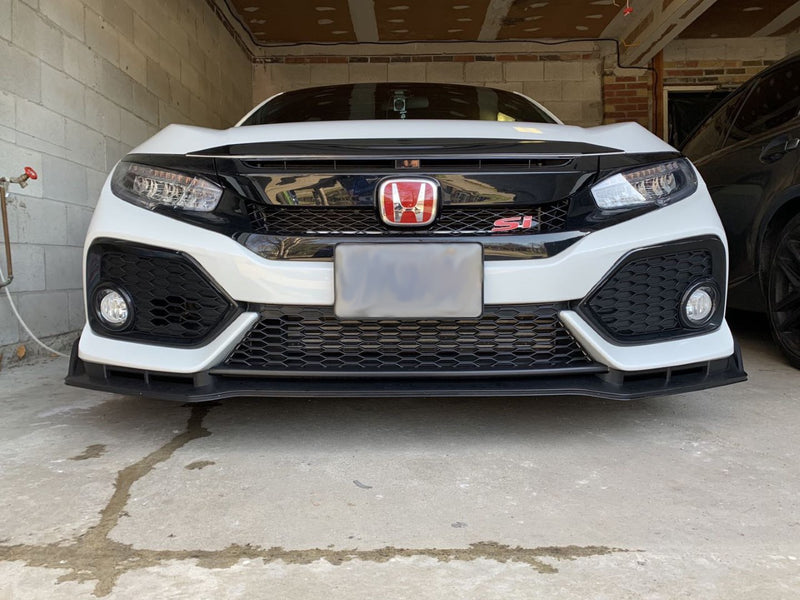 2016-2020 Honda Civic Si/Hatchback CTR Style Front Bumper Lip (Carbon Look)
