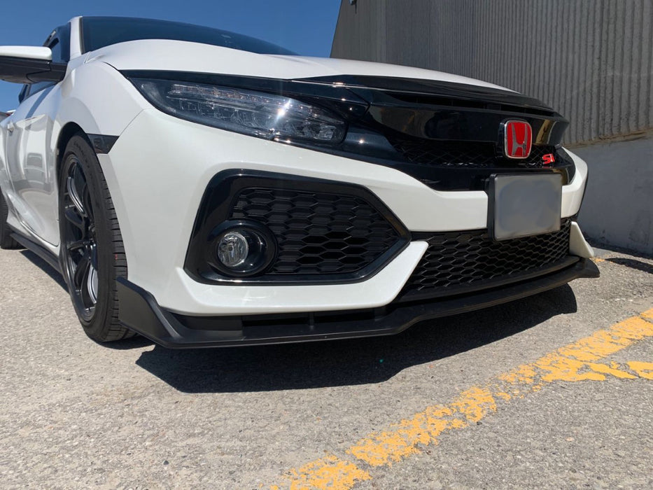 2016-2020 Honda Civic Si/Hatchback CTR Style Front Bumper Lip (Carbon Look)